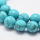 Synthetic Turquoise Bead Strands G-G671-8mm-3