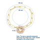 Brass Paperclip Chain Bracelets BJEW-JB05180-5