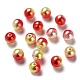 Perles en plastique imitation perles arc-en-abs OACR-Q174-3mm-15-1