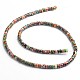 Brins de perles de jaspe impérial naturel teint et chauffé X-G-M276-06-B-2