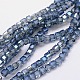 Chapelets de perles en verre électroplaqué EGLA-J028-4x4mm-F27-1