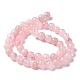 Brins de perles teintes en quartz rose naturel G-B046-07-6MM-4