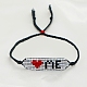 Bracelet lien d'amitié large bande graine de verre pour femme BJEW-P269-13A-4
