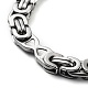 304 Stainless Steel Byzantine Chain Bracelet BJEW-Z023-18P-2