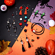 Kit per la creazione di orecchini e braccialetti di halloween con pietre preziose fai da te DIY-PH0008-84-5