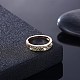 真鍮製マイクロパヴェキュービックジルコニア指輪指輪  薄緑  シャンパンイエロー  ゴールド  usサイズ6（16.5mm） RJEW-BB32079-C-6-3