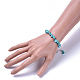 Bracelets turquoise synthétique X-BJEW-JB04489-05-4