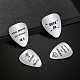 CREATCABIN 2pcs Guitar Picks You Rock My World Gift Electric Guitar Accessories for Husband Boyfriend Dad Valentine's Day Birthday Father's Day Anniversary with PU Leather Keychain 1.26 x 0.86 Inch DIY-CN0001-83A-4