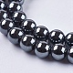 Non-Magnetic Synthetic Hematite Beads Strands G-H1623-6mm-1-3