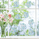 Gorgecraft 16 Stück Blatt-Fensteraufkleber DIY-WH0314-069-7