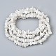 Natürlichen weißen Mondstein Perlen Stränge X-G-P332-01-5