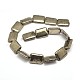 Natural Pyrite Rectangle Beads Strands G-I125-94-25x18mm-2