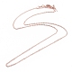 Латунные кабельные цепи ожерелья NJEW-E151-03-2