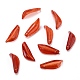 クリアガラスペンダント  花弁  レッドオレンジ  21.5x8x5mm  穴：1mm GLAA-B004-01I-1