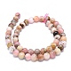 Chapelets de perles en opale rose naturelle G-O201A-16A-2