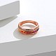 925スター指輪シルバー指輪  レインボーカラーのキュービックジルコニア  カラフル  ローズゴールド  usサイズ7（17.3mm） RJEW-BB67110-7-4