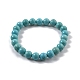 Bracelets extensibles naturels en perle d'howlite&nbsp;BJEW-K212-B-011-3