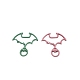 Spray Painted Alloy Swivel Lobster Claw Clasps PW-WG46327-01-5