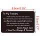 Fingerinspire 1 Pc Rectangle Stainless Steel Blank Thermal Transfer Cards DIY-FG0001-81M-2