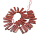Rosso naturale perline di diaspro fili G-R419-10-2