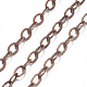 Brass Flat Oval Cable Chains CHC025Y-R-2