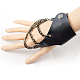 Left Side Punk Leather Twisted Chain Glove AJEW-O016-02L-5