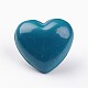 No Hole Spray Painted Brass Heart Chime Beads KK-M175-16-1