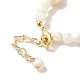 Braccialetti con perle naturali e conchiglie BJEW-C051-25G-3