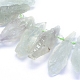 Natural Green Quartz Beads Strands G-L552G-01A-2