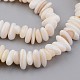 Chapelets de perles en coquillage naturel BSHE-P021-18-3