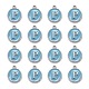 Emaille Charms aus platinierter Legierung X-ENAM-S118-04P-P-2