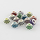 Europäische perlen aus mosaikmuster aus harz X-OPDL-R115-M-1