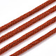 コットン糸  マクラメコード  装飾的な糸のスレッド  DIYの工芸品について  ギフトラッピングとジュエリー作り  チョコレート  3mm  約109.36ヤード（100m）/ロール。 OCOR-T001-02-05-4