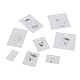 Картонные серьги прямоугольные серьги fashewelry CDIS-FW0001-05-2