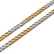 304 de acero inoxidable de dos tonos collares de cadena acera NJEW-JN03541-4