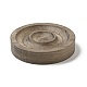 ウォールナット 木製バングル ブレスレット 指輪 ディスプレイ ホルダー トレイ  フラットラウンド  コーヒー  95x20mm  ブレスレットの溝: 41~77mm  リングトレイ BDIS-D002-01C-4