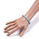 Synthetic Turquoise Stretch Bracelets BJEW-JB04506-05-3