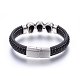 Leather Cord Bracelets BJEW-G603-26-3