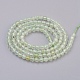 Chapelets de perles en préhnite naturelle G-F568-121-3mm-2