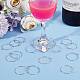 Beebeecraft 160Pcs 2 Colors 316 Surgical Stainless Steel Wine Glass Charms Rings STAS-BBC0003-20-4