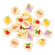 60Pcs 6 Style Opaque Resin Decoden Cabochons CRES-CJ0001-50-3