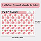 Pegatinas de tarjetas impermeables de plástico pvc rectangulares DIY-WH0432-100-2