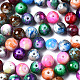 Baking Painted Opaque Solid Color Glass Beads DGLA-N033-07-2