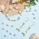 Nperle 50 pezzo di perle di perle d'acqua dolce naturali coltivate da circa 8 mm PEAR-NB0001-97-5