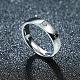 Regalos de san valentín anillos de pareja de acero de titanio grabado para mujer RJEW-BB16383-9P-5