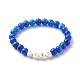 Round Imitation Gemstone & Plating Beads Stretch Bracelet Sets BJEW-JB06409-02-6