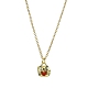 Ожерелье с подвеской из сплава и эмали в форме кошки NJEW-JN04613-04-1