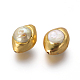 Perlas naturales abalorios de agua dulce cultivadas PEAR-F011-06B-2