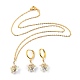 Electroplate Star Glass Jewelry Sets SJEW-JS01120-01-2