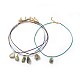 (vente d'usine de fêtes de bijoux) colliers pendentif en tourmaline naturelle NJEW-P245-B-G-1